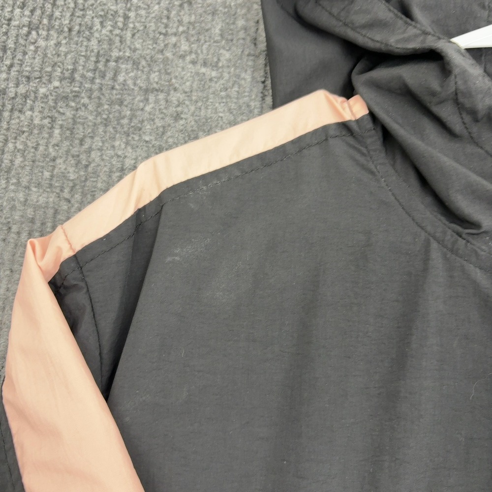 Playboy x PacSun Windbreaker Jacket Mens L Black Nylon Side Stripe Streetwear - Picture 5 of 10